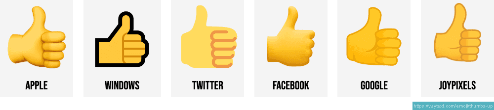 emoji polegar para cima significado