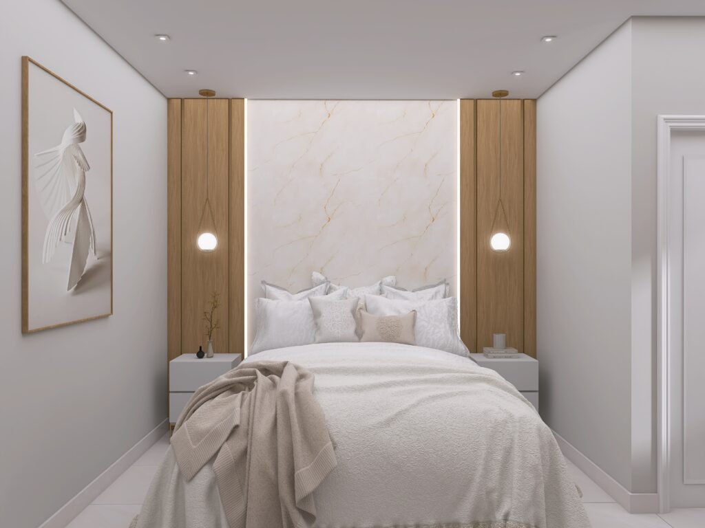 acabamentos para quarto pequeno