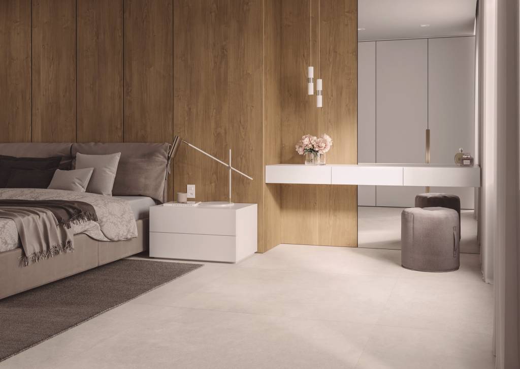 Painéis Ripados e Outros Revestimentos Modernos para Quartos Compactos