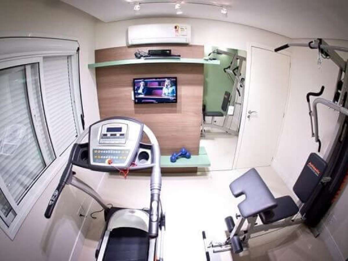 como instalar espelho em academia residencial