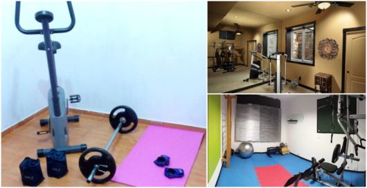 ideias de decoração para academia em casa pequena