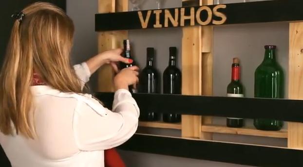 Adega de pallet sustentável