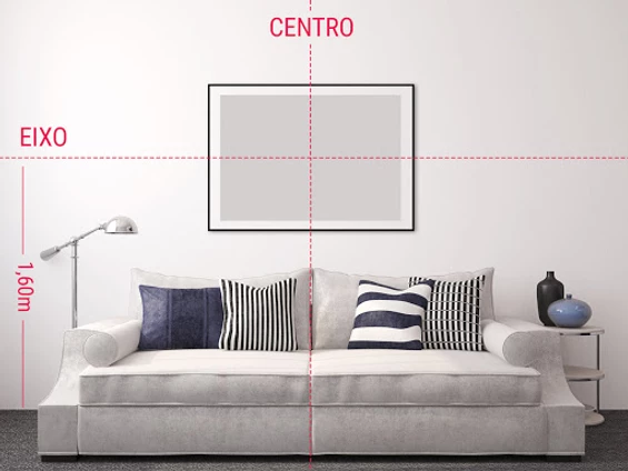 como pendurar quadros na parede