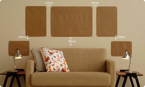 como pendurar quadros na parede