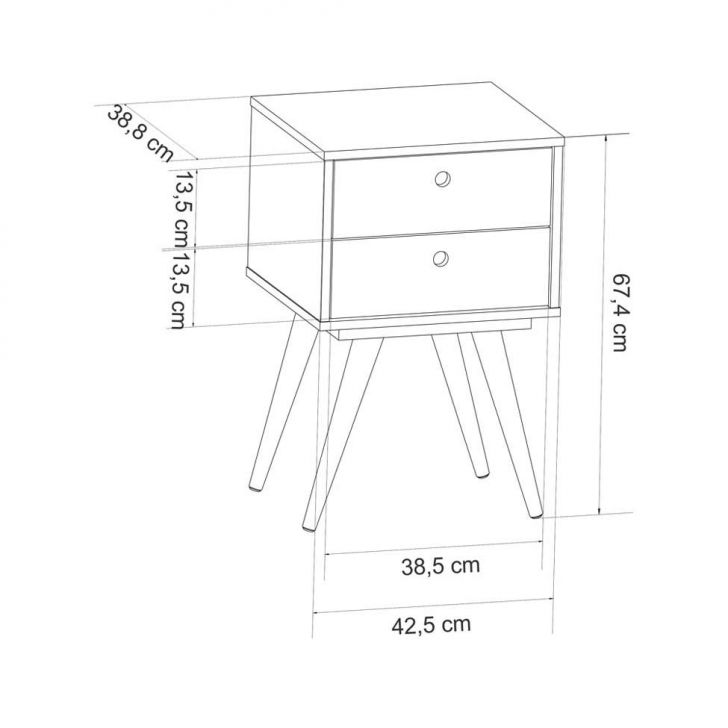 mesa de cabeceira 55 cm