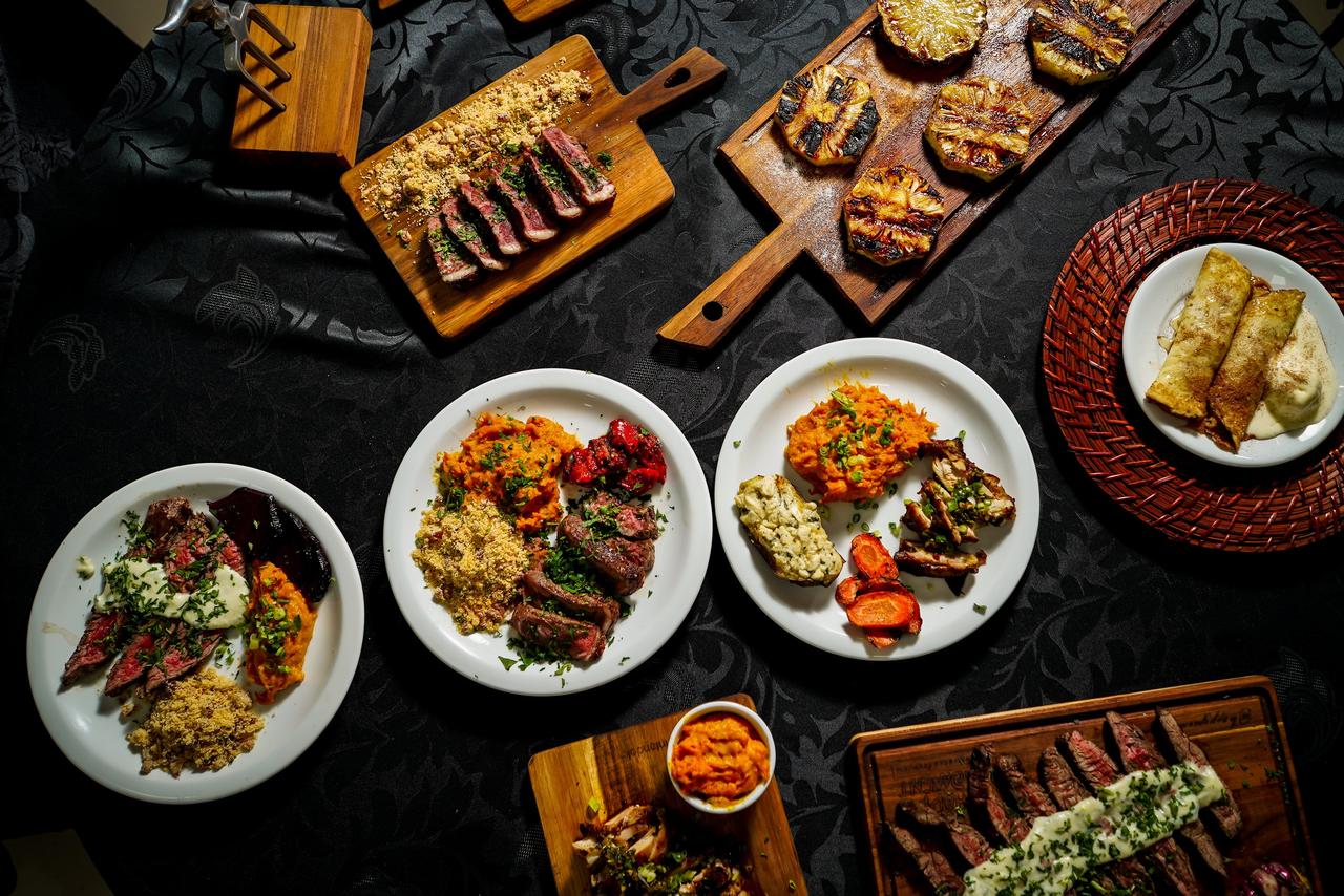 como fazer painel de aniversário tema churrasco