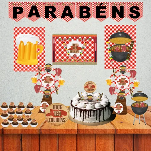 decoração churrasco vs decoração boteco