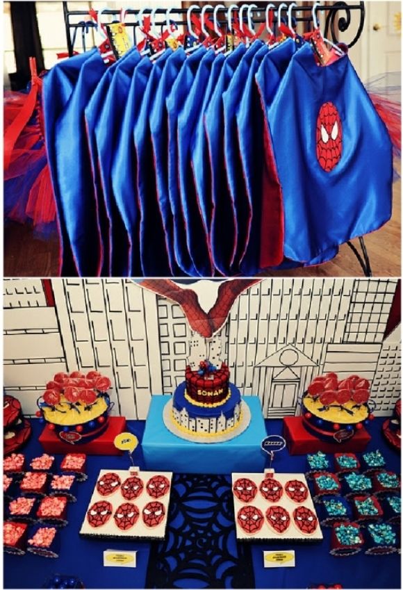 10 ideias criativas decoração aniversário homem aranha