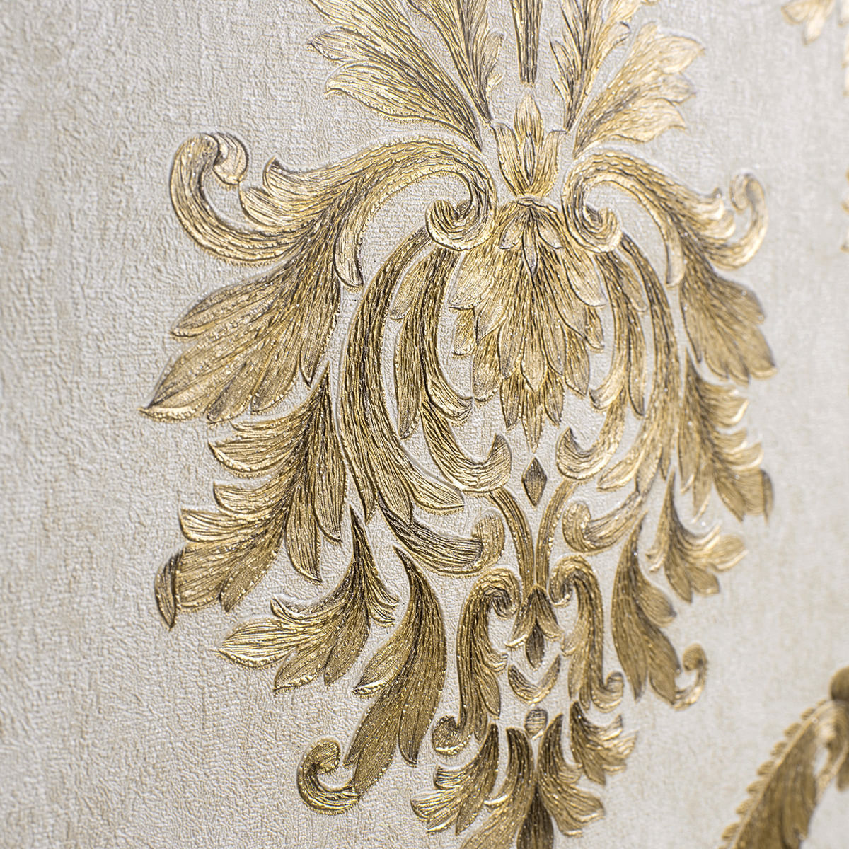 quanto custa um papel de parede com arabesco dourado