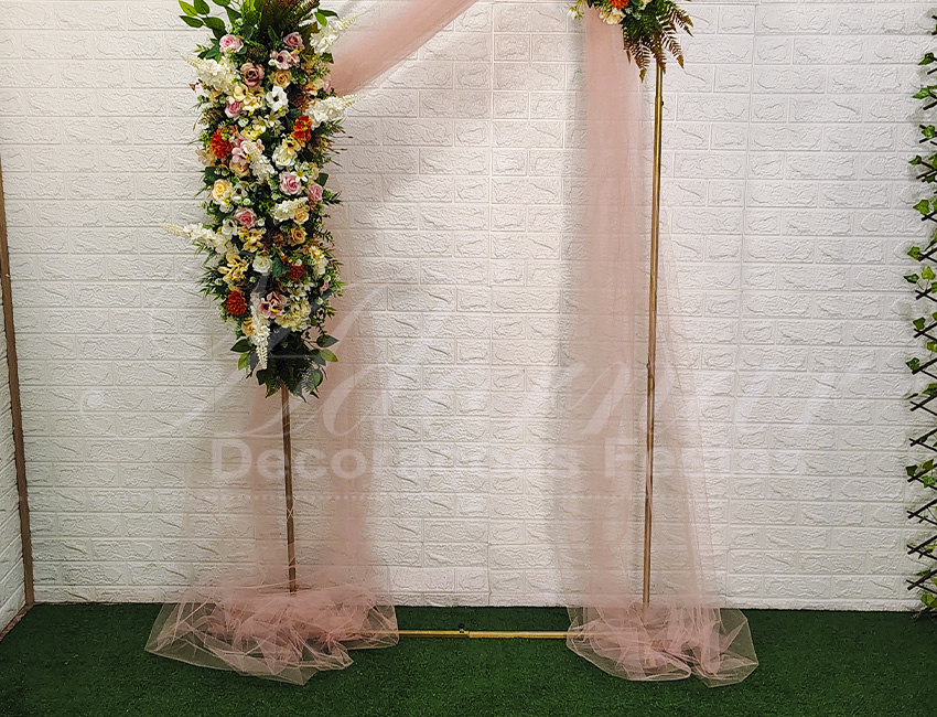 arco de flores para decoração