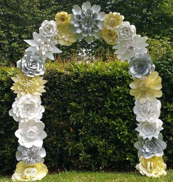 arco de flores para decoração