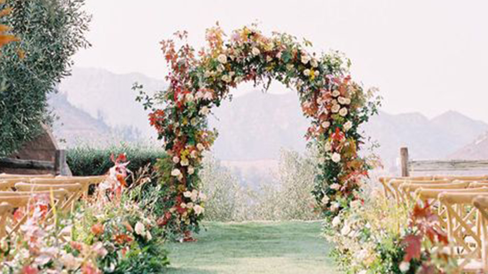 arco de flores simples