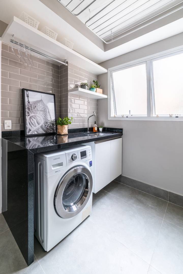 lavanderia em apartamento pequeno