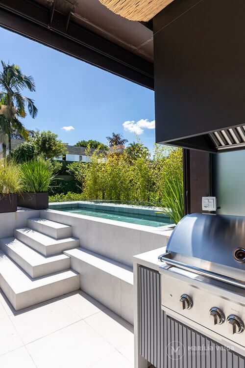 ideias de área gourmet com piscina simples e barata
