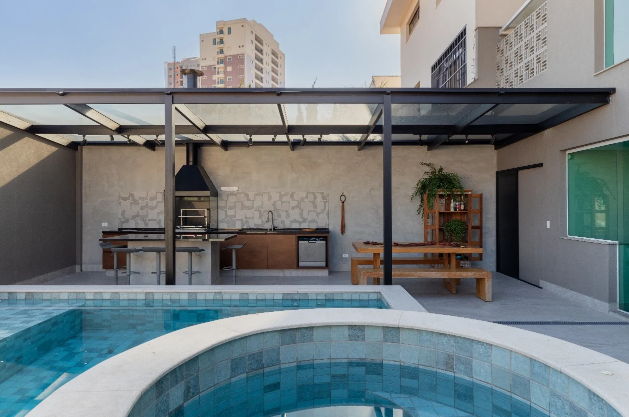 área gourmet moderna