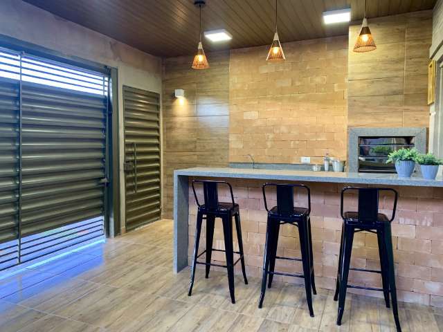 area gourmet na garagem