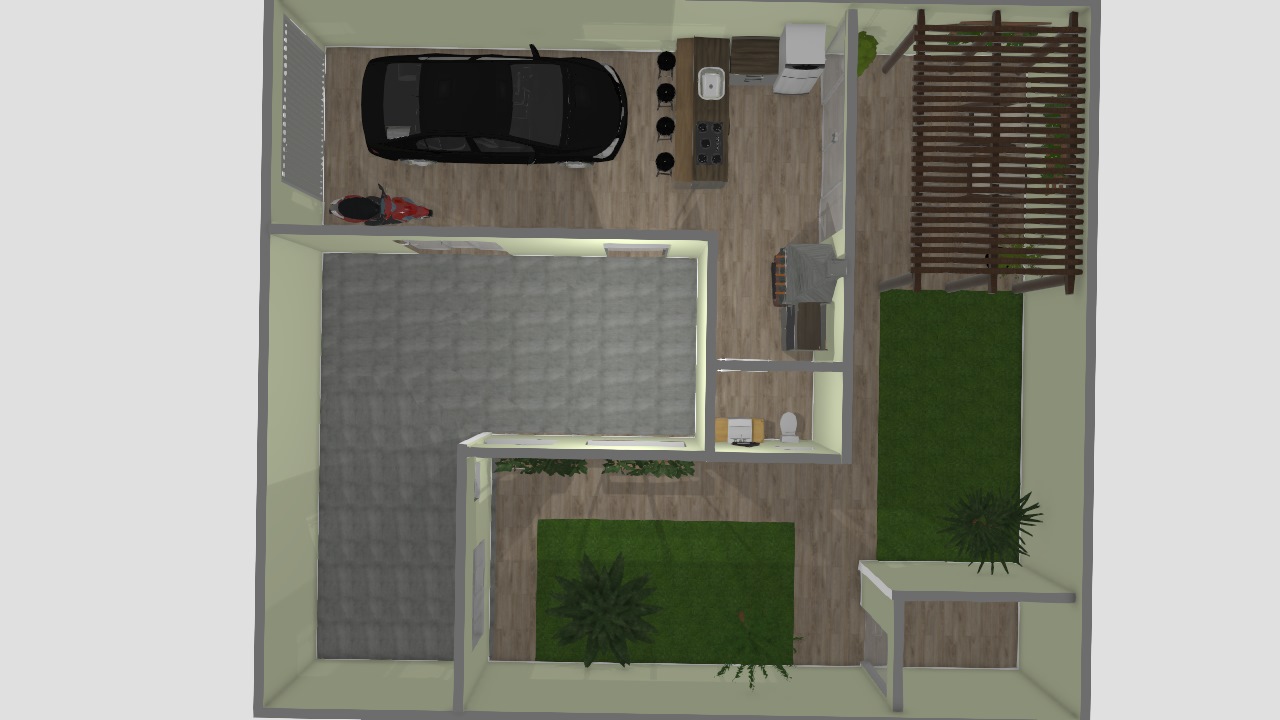 como escolher piso para área gourmet na garagem