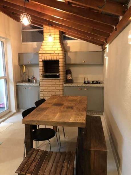 ideias criativas área gourmet garagem