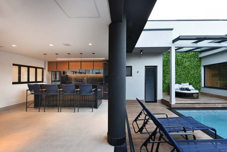 como escolher piso para área gourmet na garagem