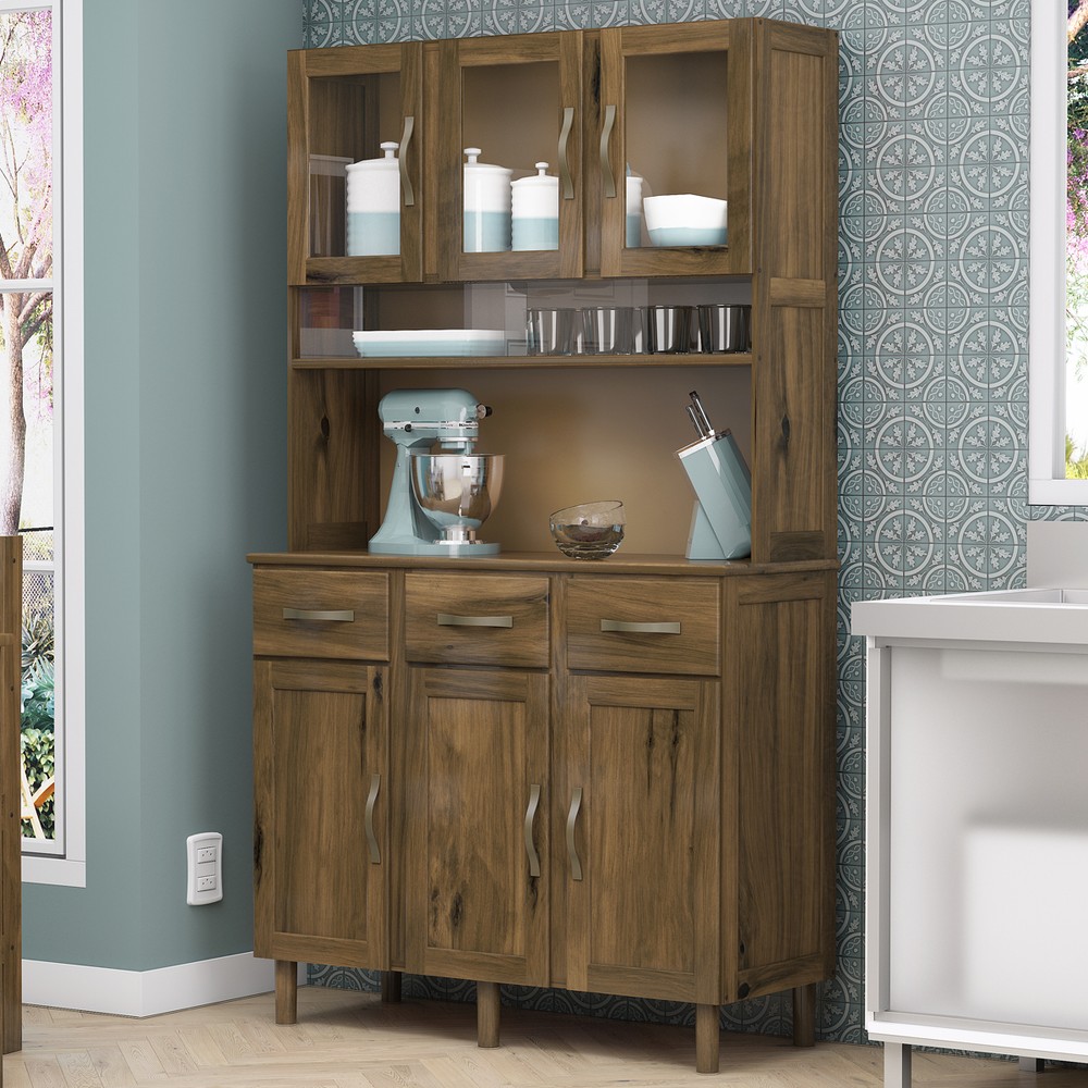 armário de cozinha de madeira