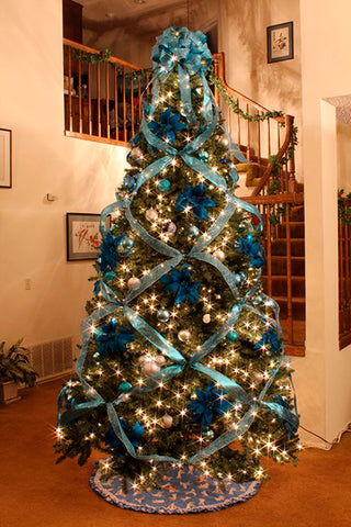 fitas de natal azul