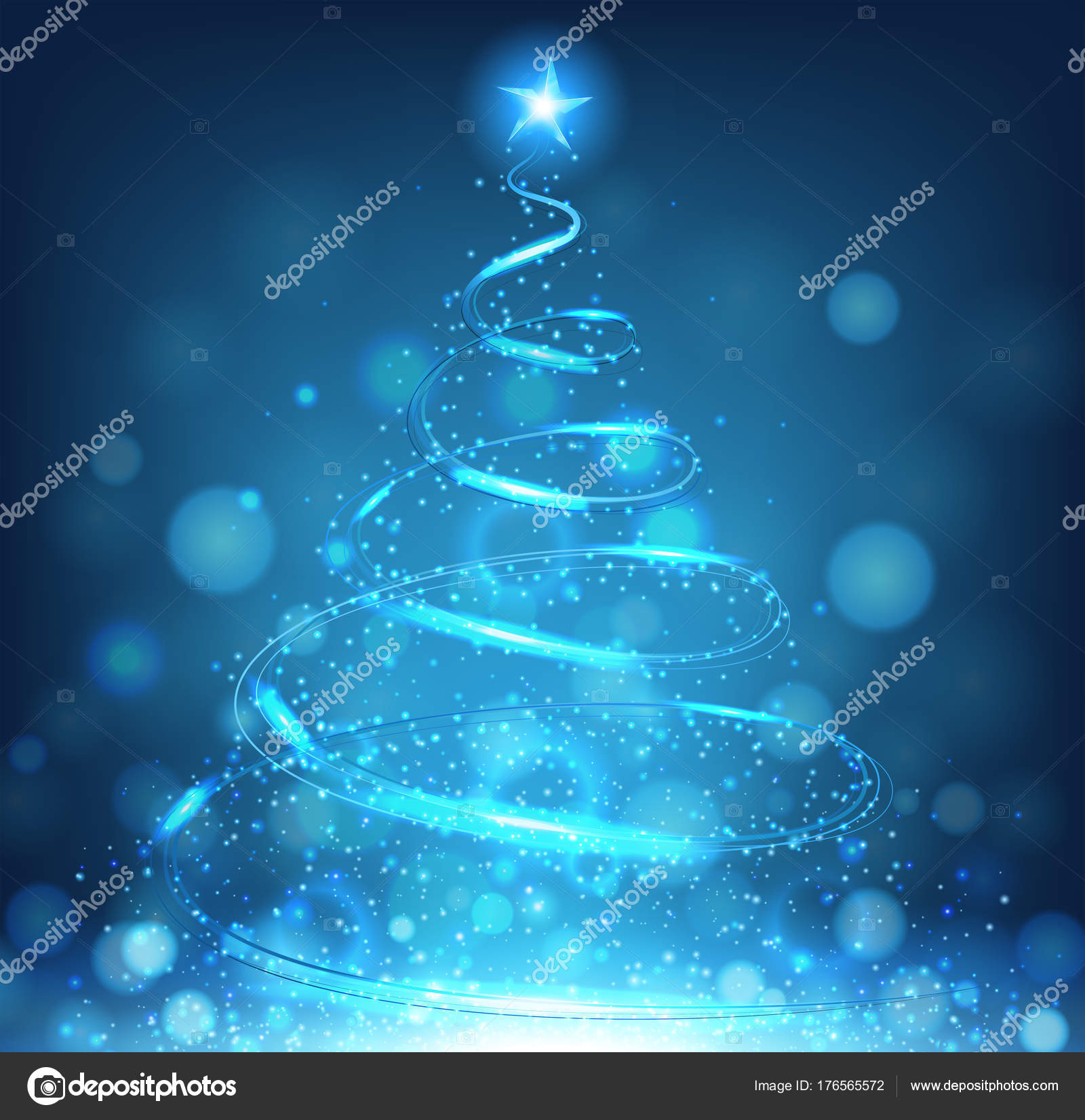 árvore de natal artificial azul