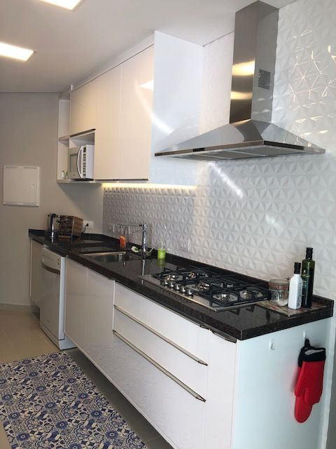 azulejo branco para cozinha pequena