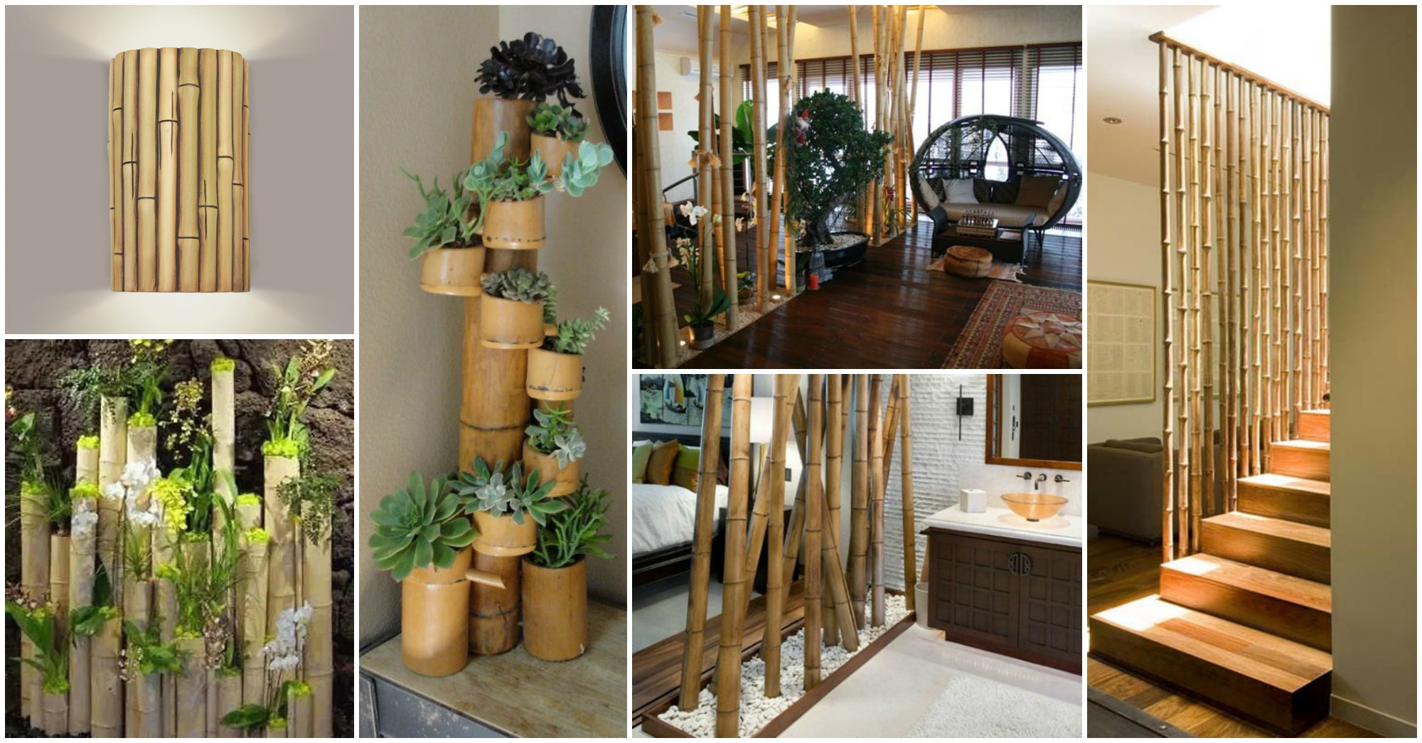 ideias criativas decoração bambu ambientes pequenos