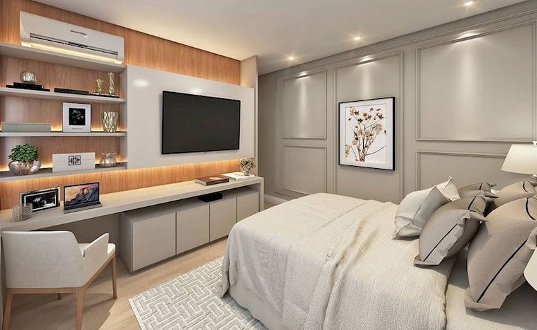 bancada para quarto pequena