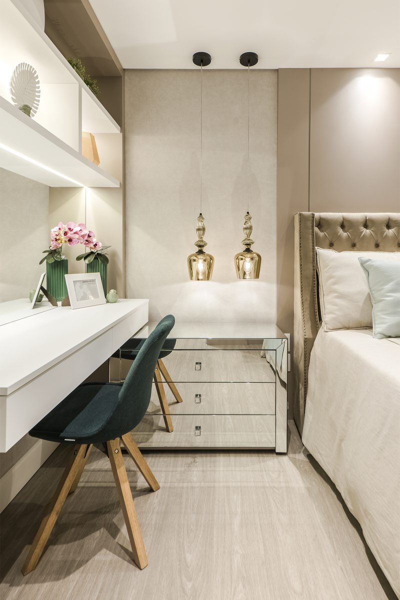 bancada para quarto amadeirada