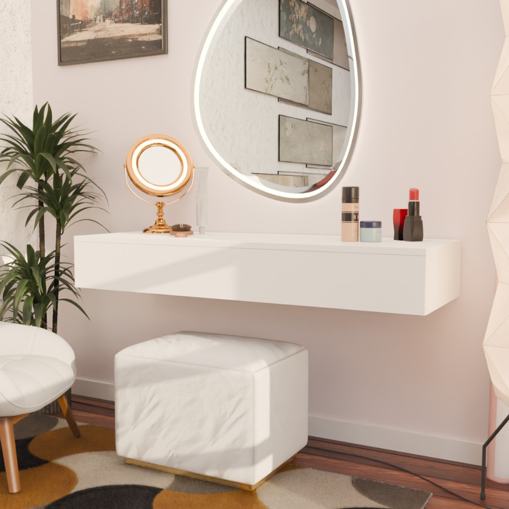 bancada para quarto para maquiagem