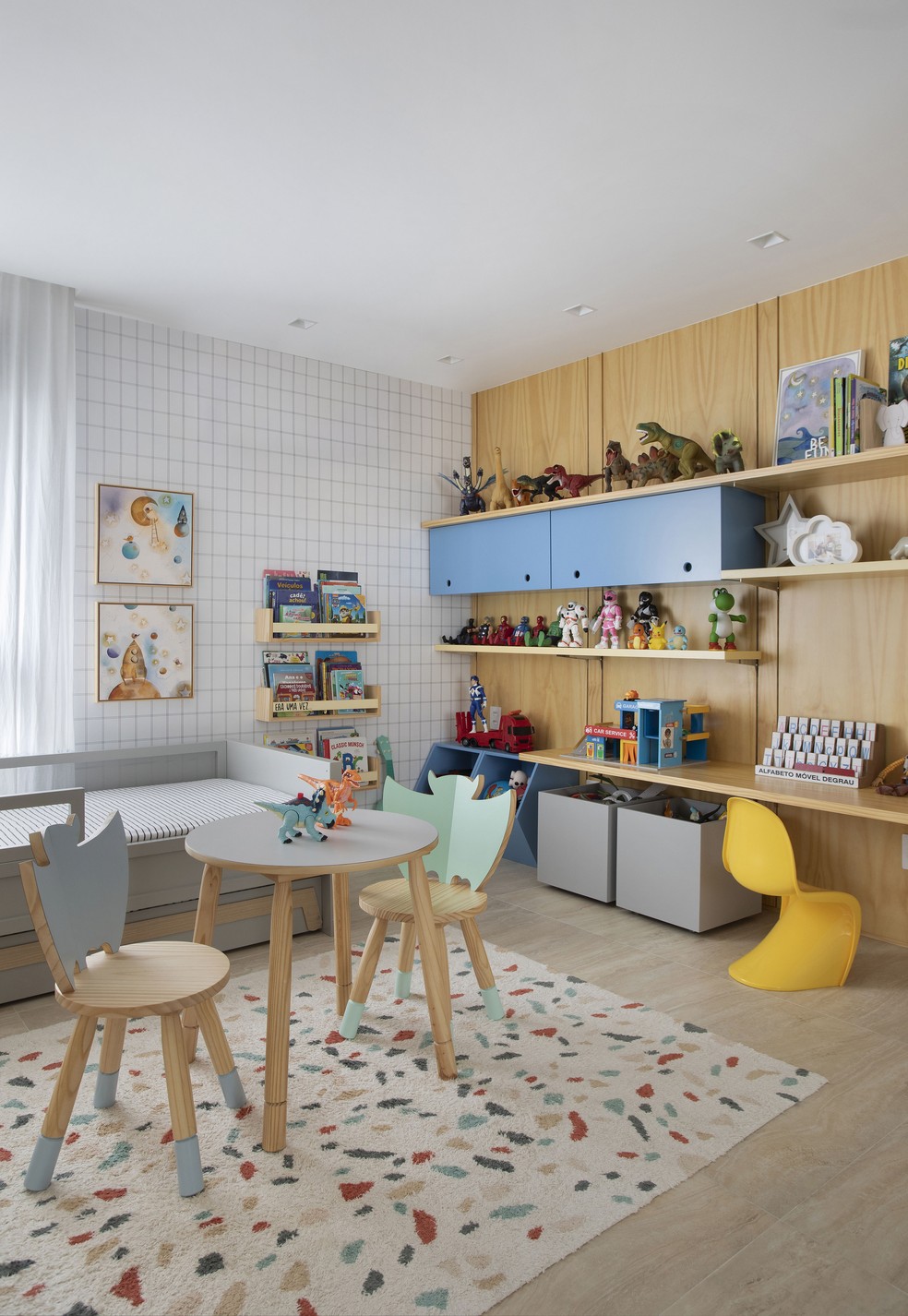 bancada suspensa quarto infantil