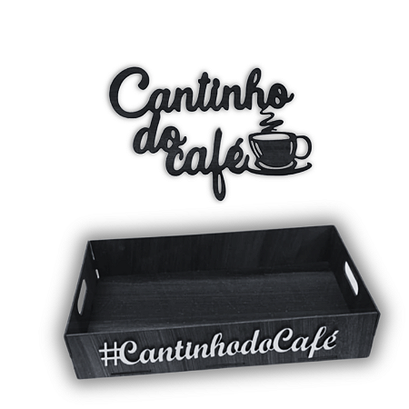 Bandeja redonda cantinho do café