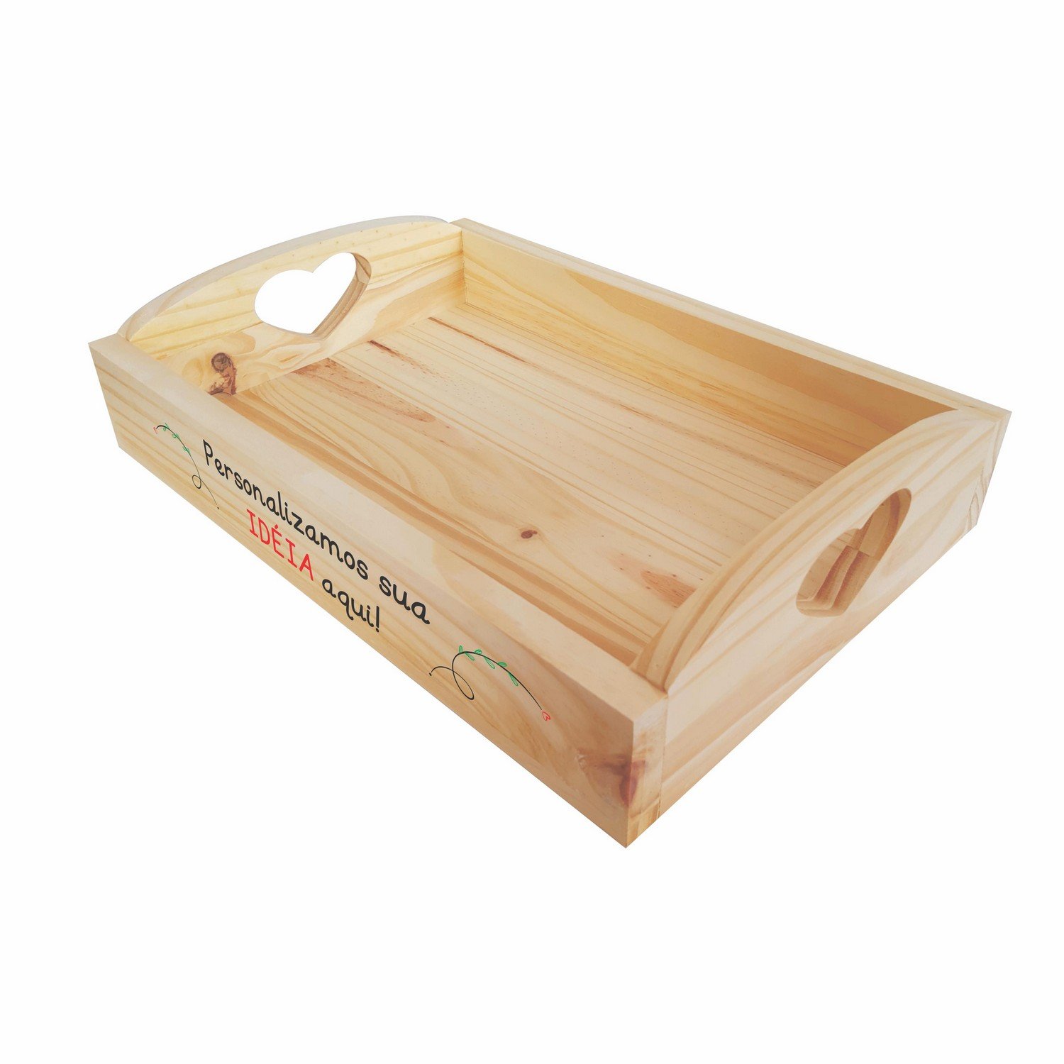 bandeja de madeira para decoração