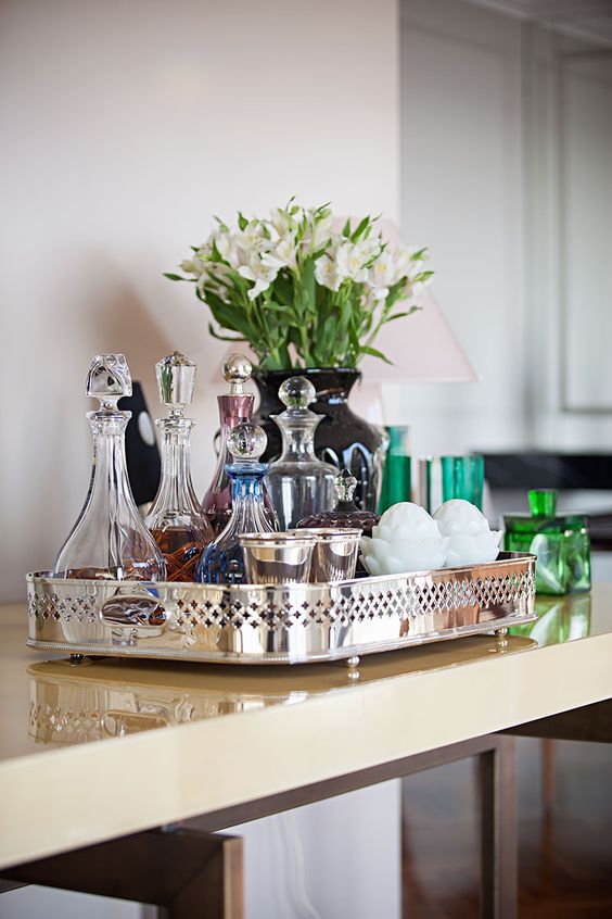 bandeja de madeira para decoração