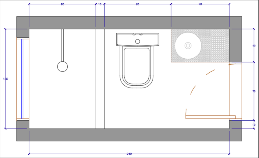 soluções para banheiro pequeno
