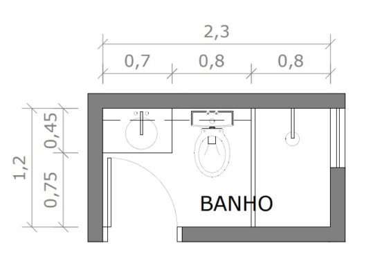 banheiro pequeno com box