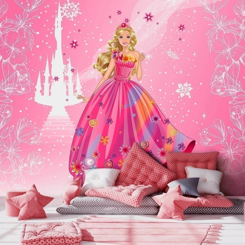 Papel de parede Barbie castelo