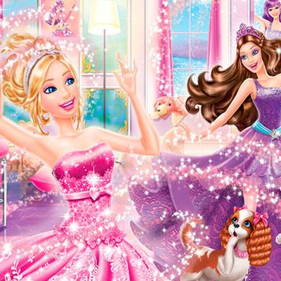 Papel de parede Barbie personalizado
