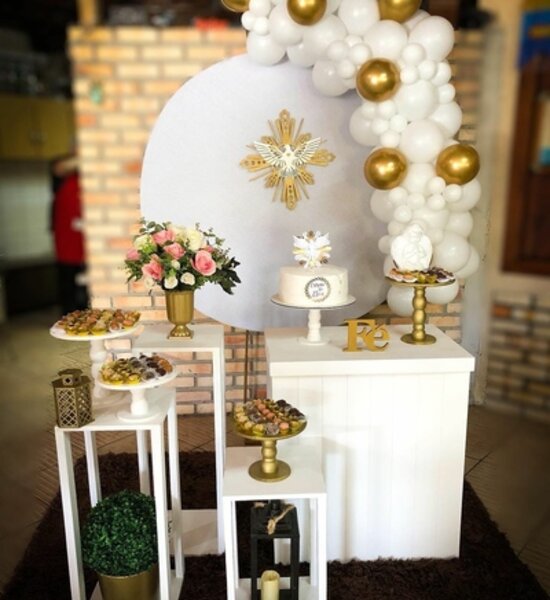batizado menina decoração
