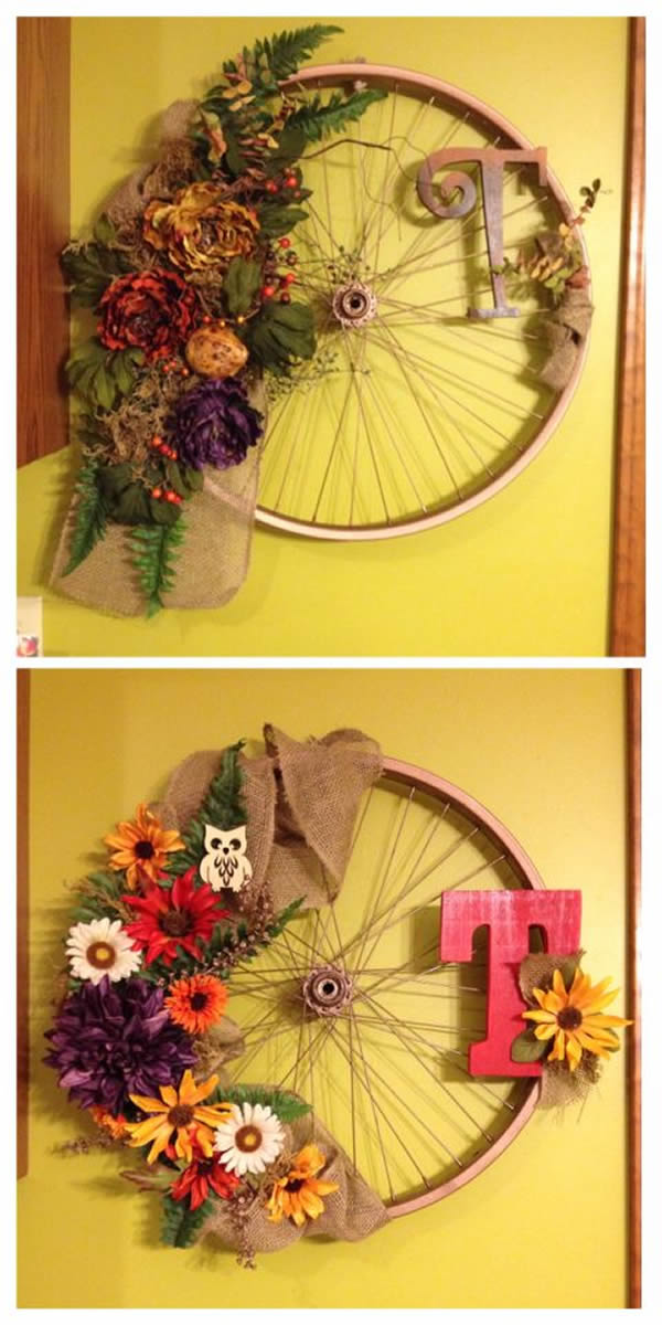 ideias criativas decoracao bicicleta antiga