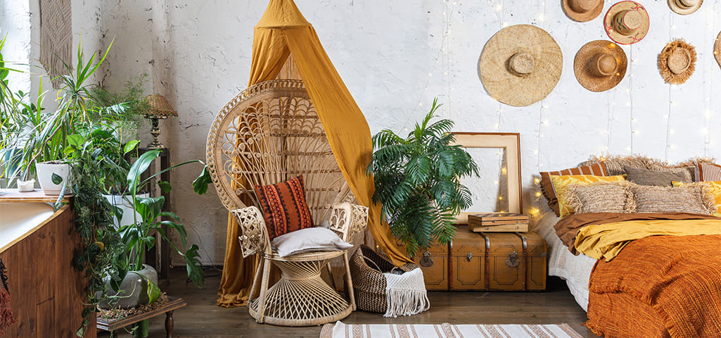 boho chic decoração