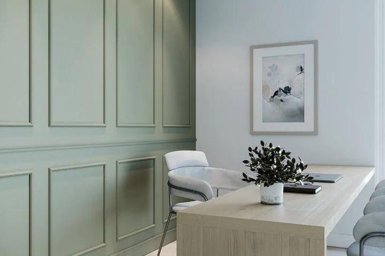 como aplicar boiserie de madeira em parede curva