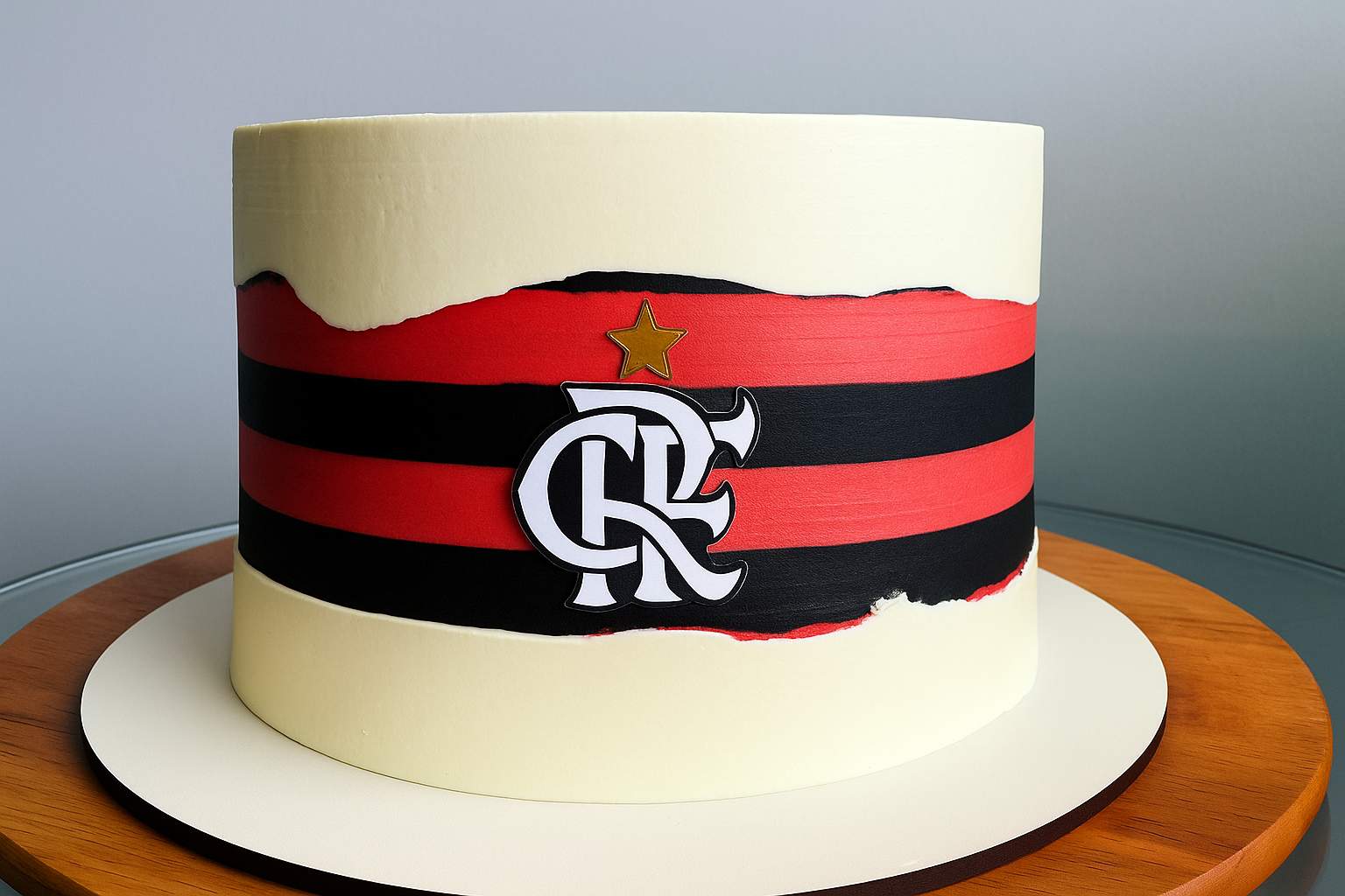bolo decoração do flamengo