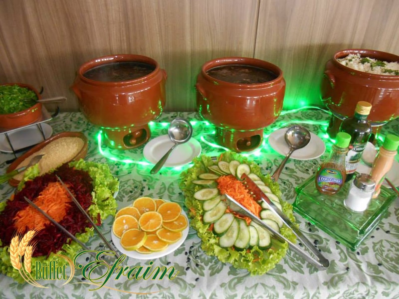 decoração feijoada barata e elegante