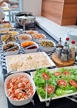 buffet feijoada decoração