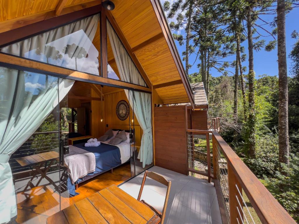 cabana suspensa com ofurô