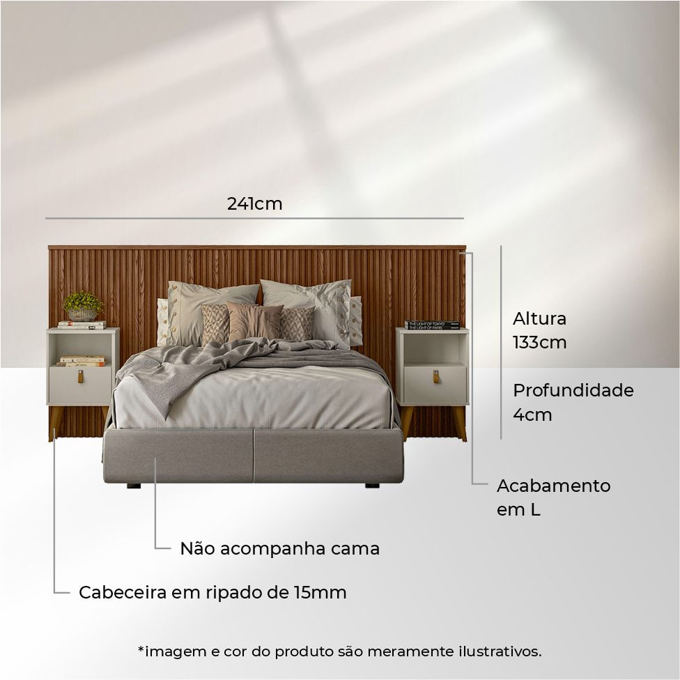 cabeceira com painel