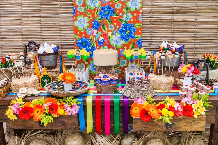 caipira decoração festa junina chique