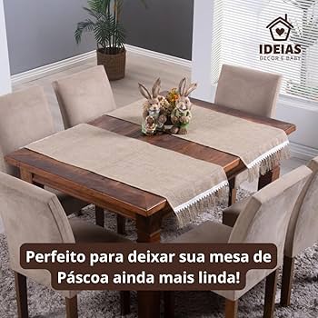 caminho de mesa para mesa redonda de 6 lugares